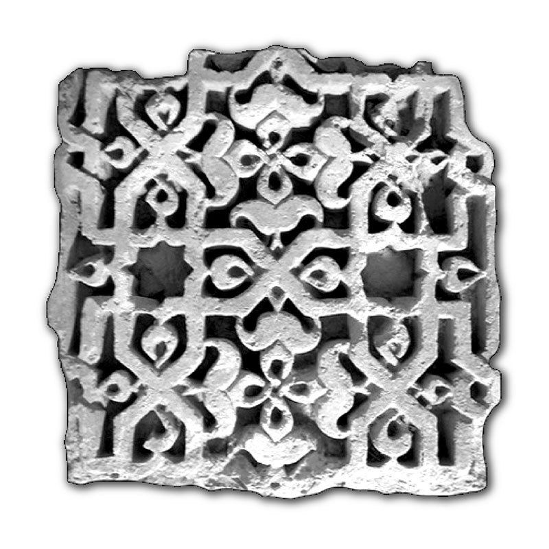 Panels with deep-carved decoration