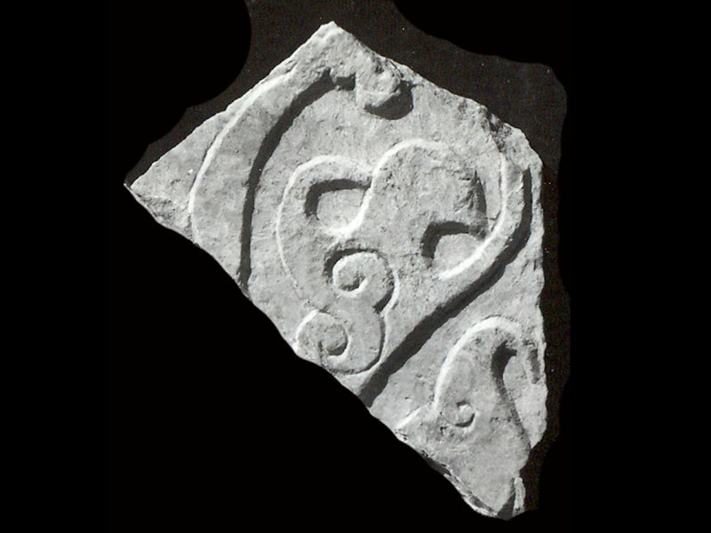 Panel with vegetal pattern (type 12)