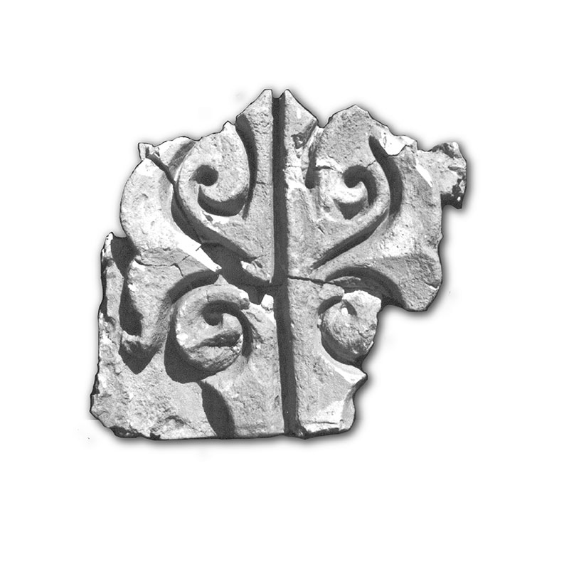 Friezes with specular vegetal motif